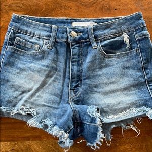Klique B cut off jean shorts